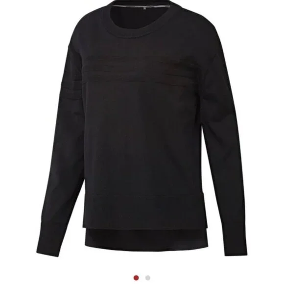 Adidas women's Classic Black Women's Size Medium Crewneck Golf Sweater - Picture 1 of 5